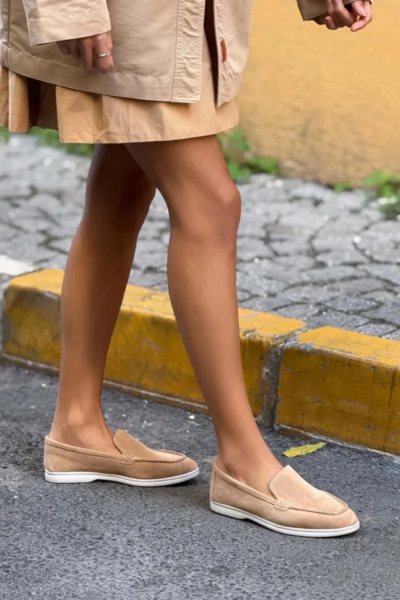 Contrast Sole Loafers