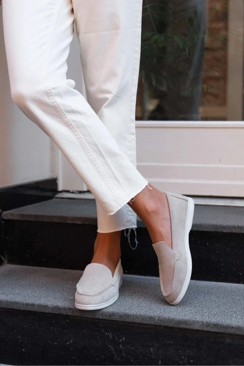 Contrast Sole Loafers