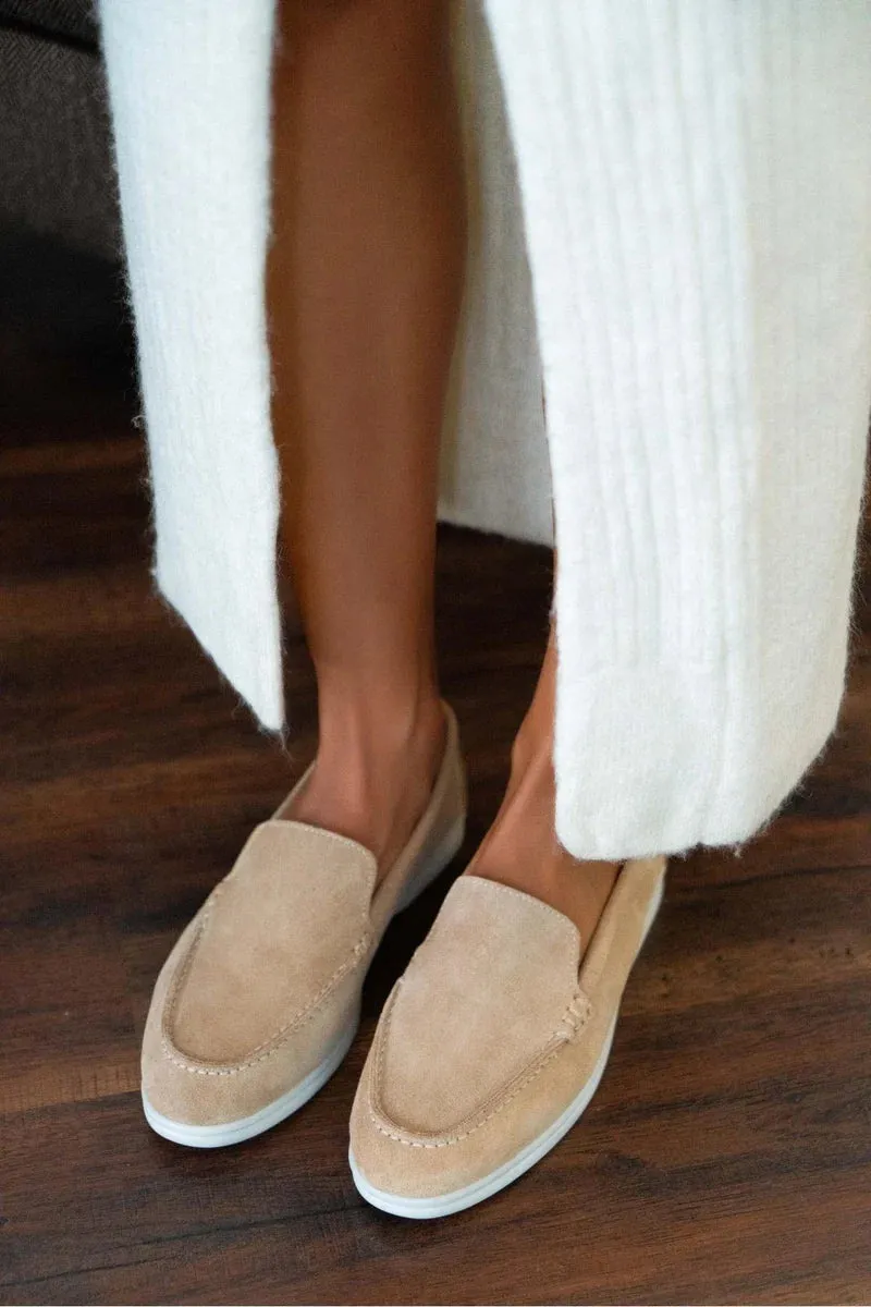 Contrast Sole Loafers