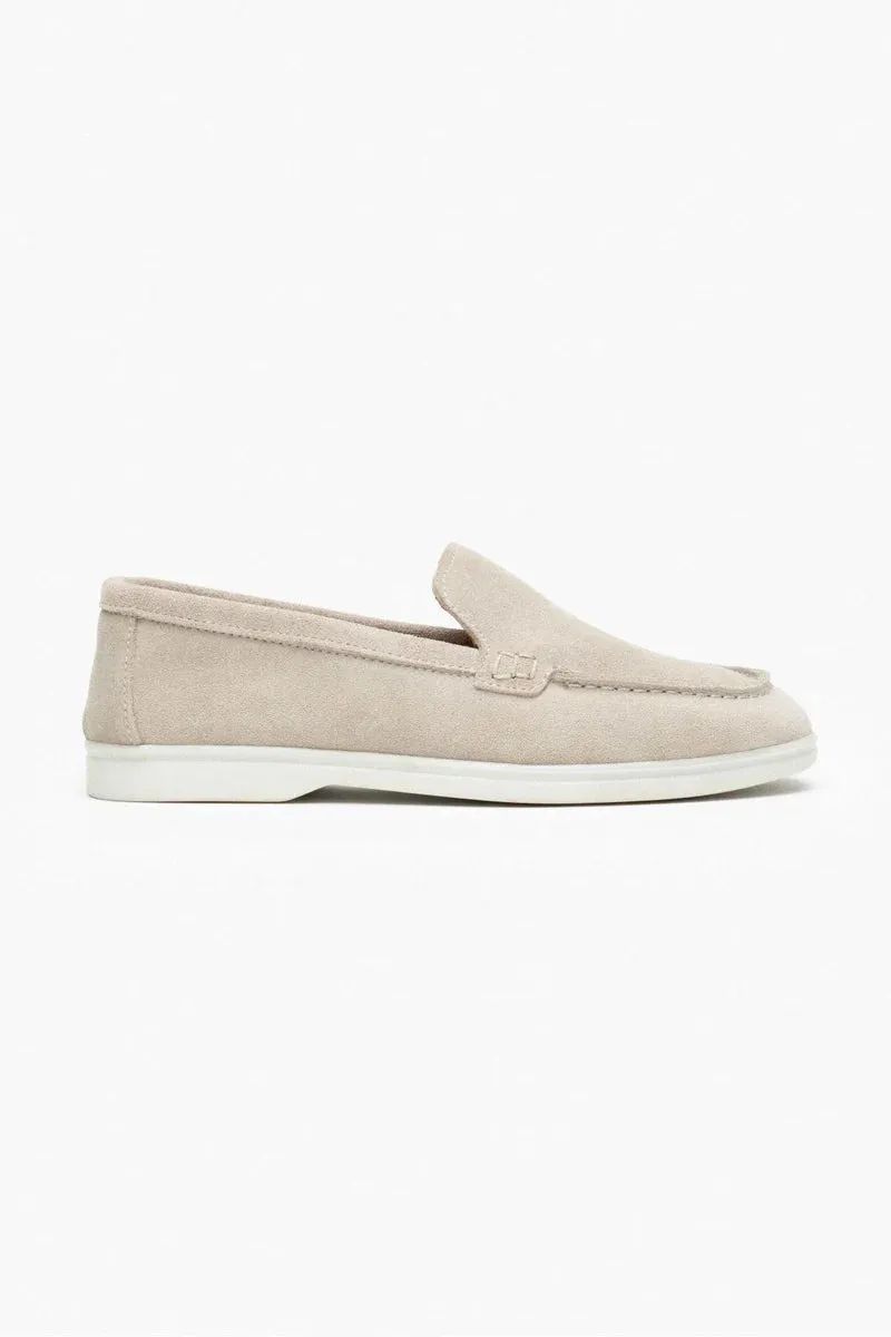 Contrast Sole Loafers