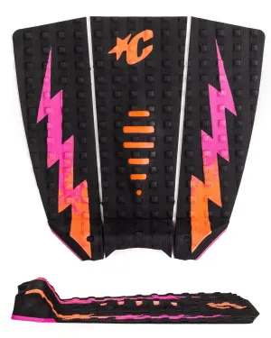 Creatures Mick Eugene Fanning Lite Ecopure - Black Fluro Red Fade Pink