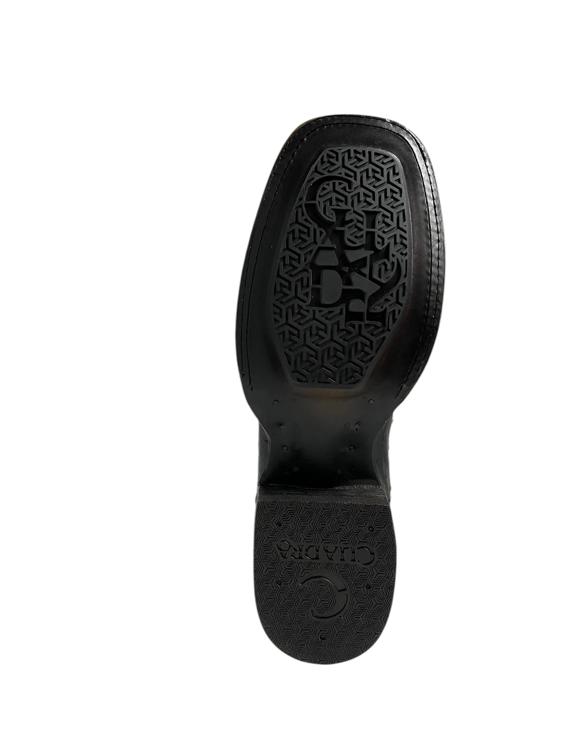 Cuadra Flame Grey Ostrich Embroidery Square Toe - CU806