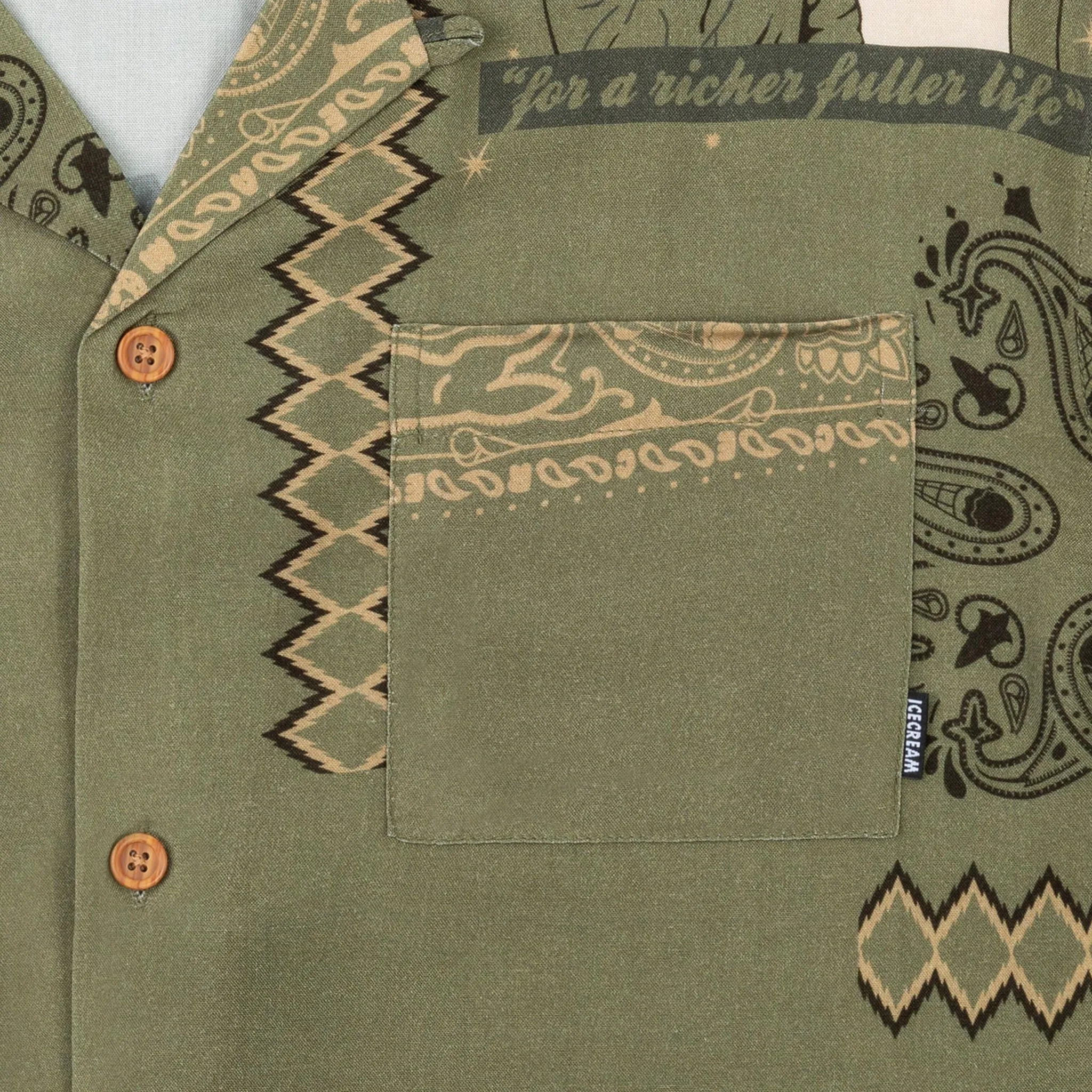 Dirk SS Woven (DEEP LICHEN GREEN)