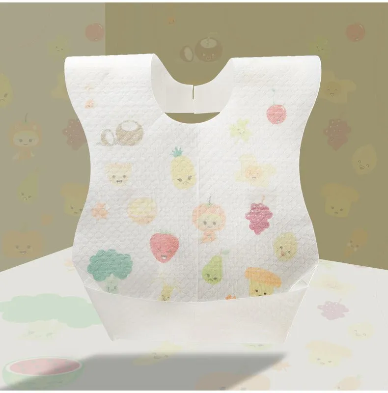 Disposable Baby Bibs (10PC Individual Bibs)