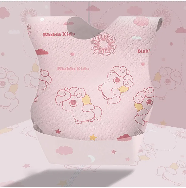 Disposable Baby Bibs (10PC Individual Bibs)