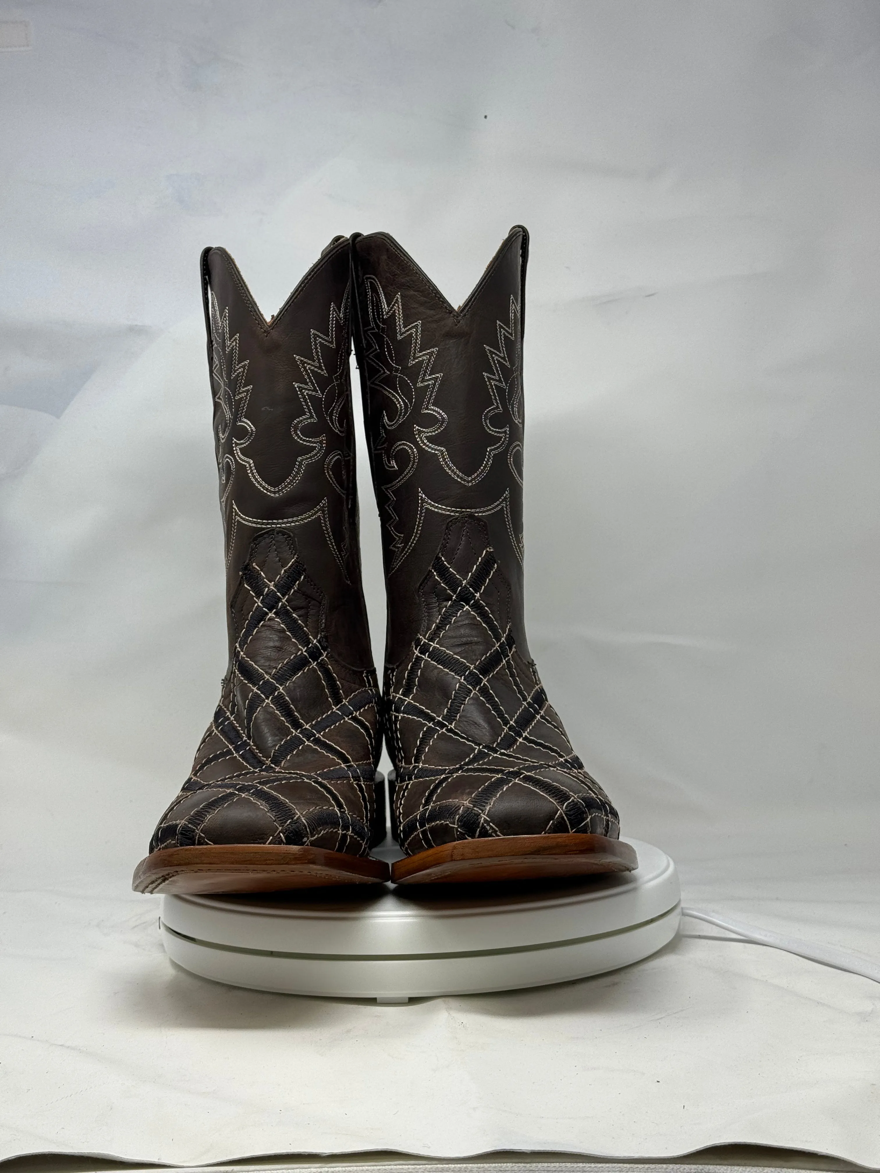 DJ1042 | Don Juan Boots Men's Mad Dog Chocolate Rhombus