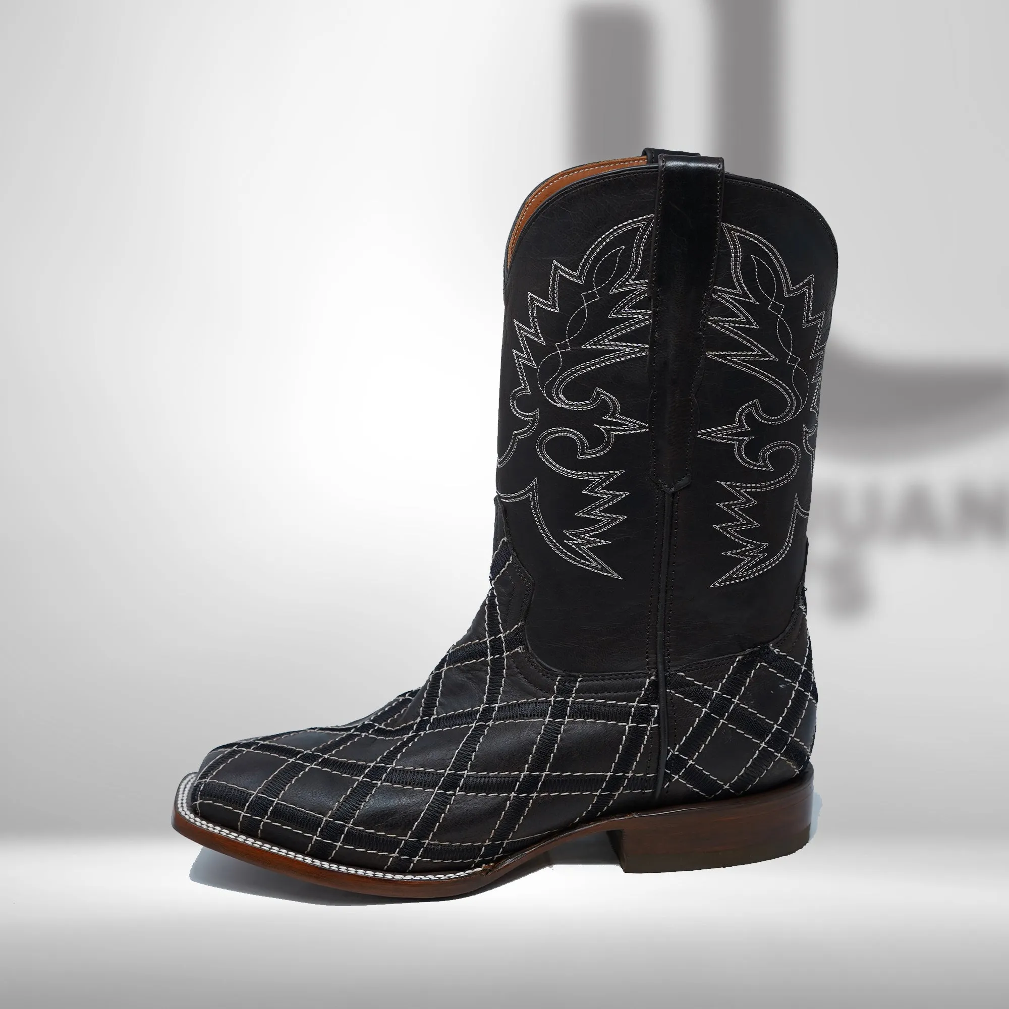 DJ1042 | Don Juan Boots Men's Mad Dog Chocolate Rhombus