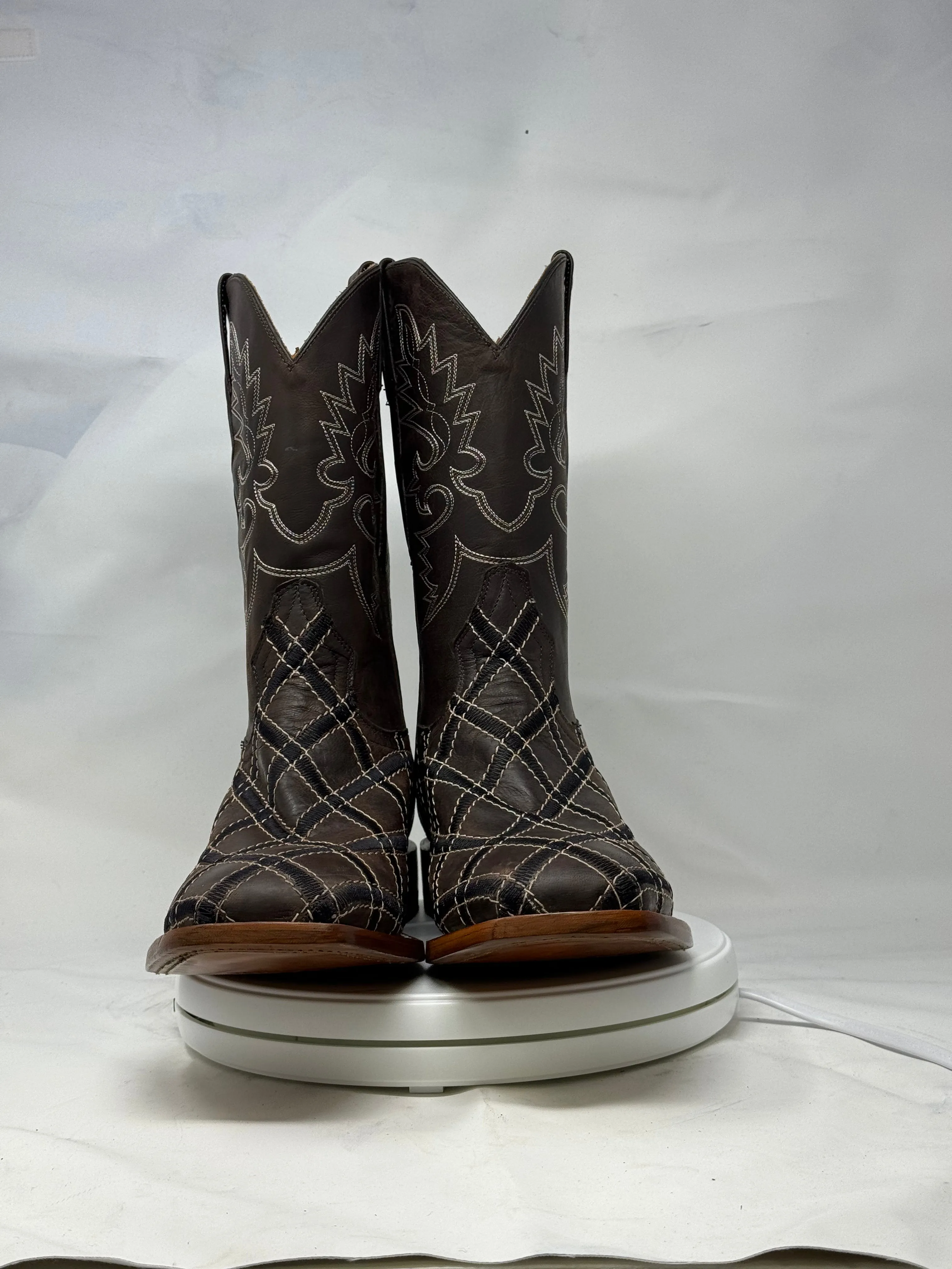 DJ1042 | Don Juan Boots Men's Mad Dog Chocolate Rhombus