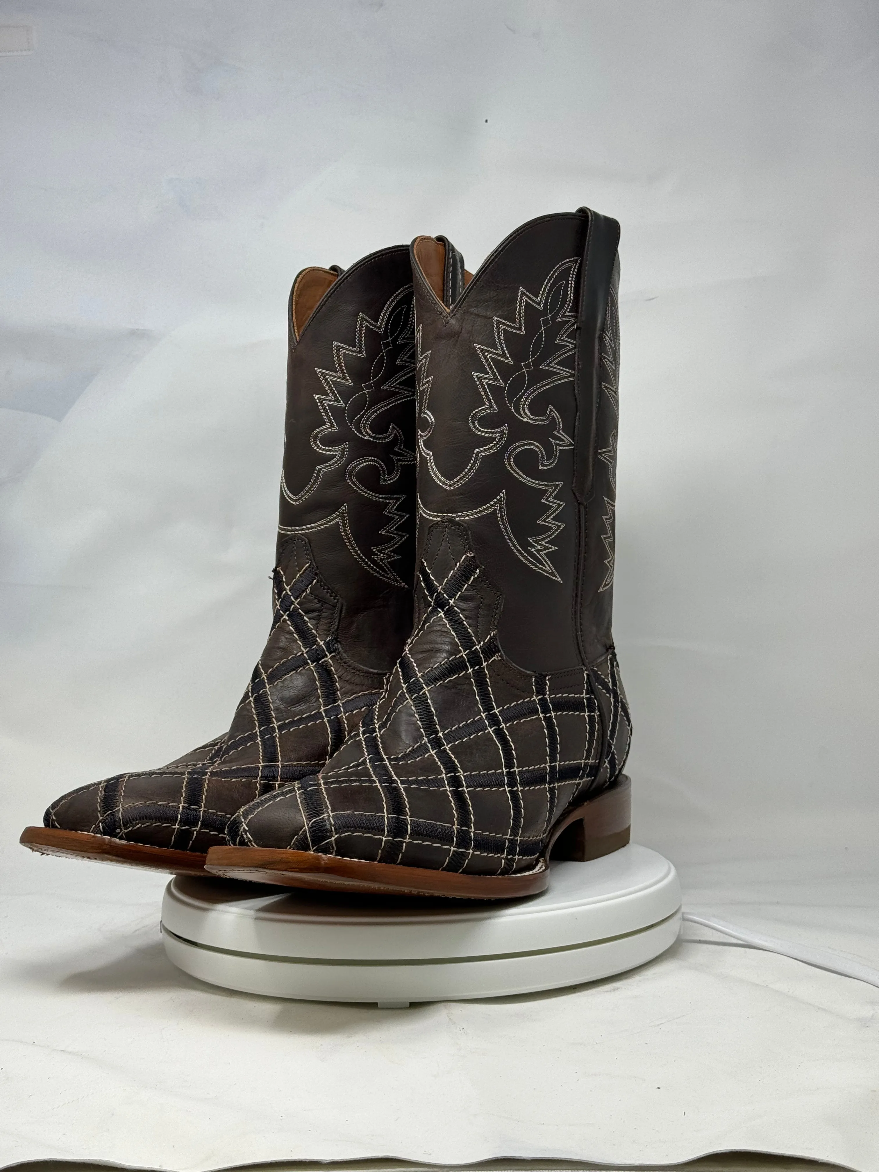 DJ1042 | Don Juan Boots Men's Mad Dog Chocolate Rhombus