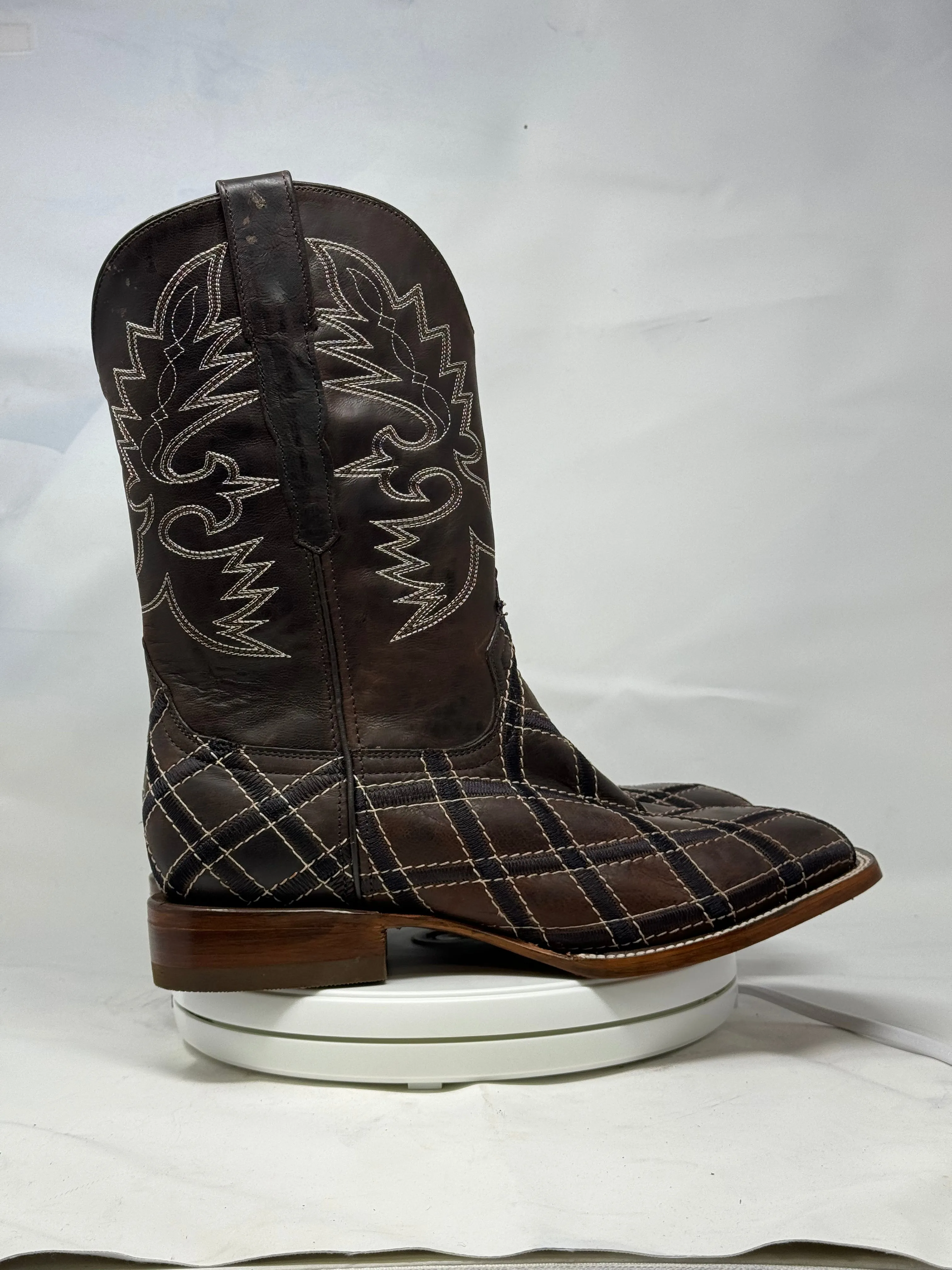 DJ1042 | Don Juan Boots Men's Mad Dog Chocolate Rhombus