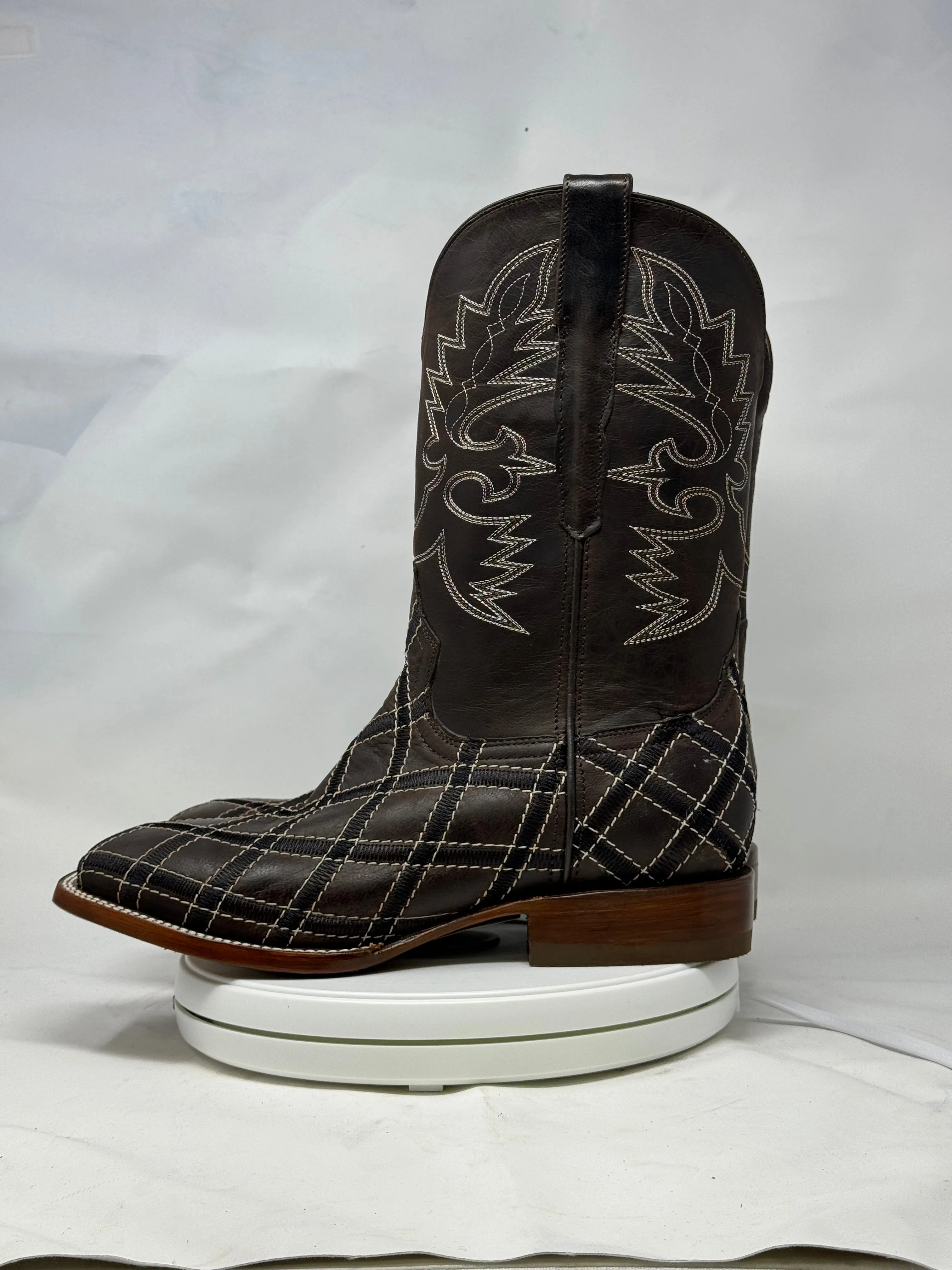 DJ1042 | Don Juan Boots Men's Mad Dog Chocolate Rhombus