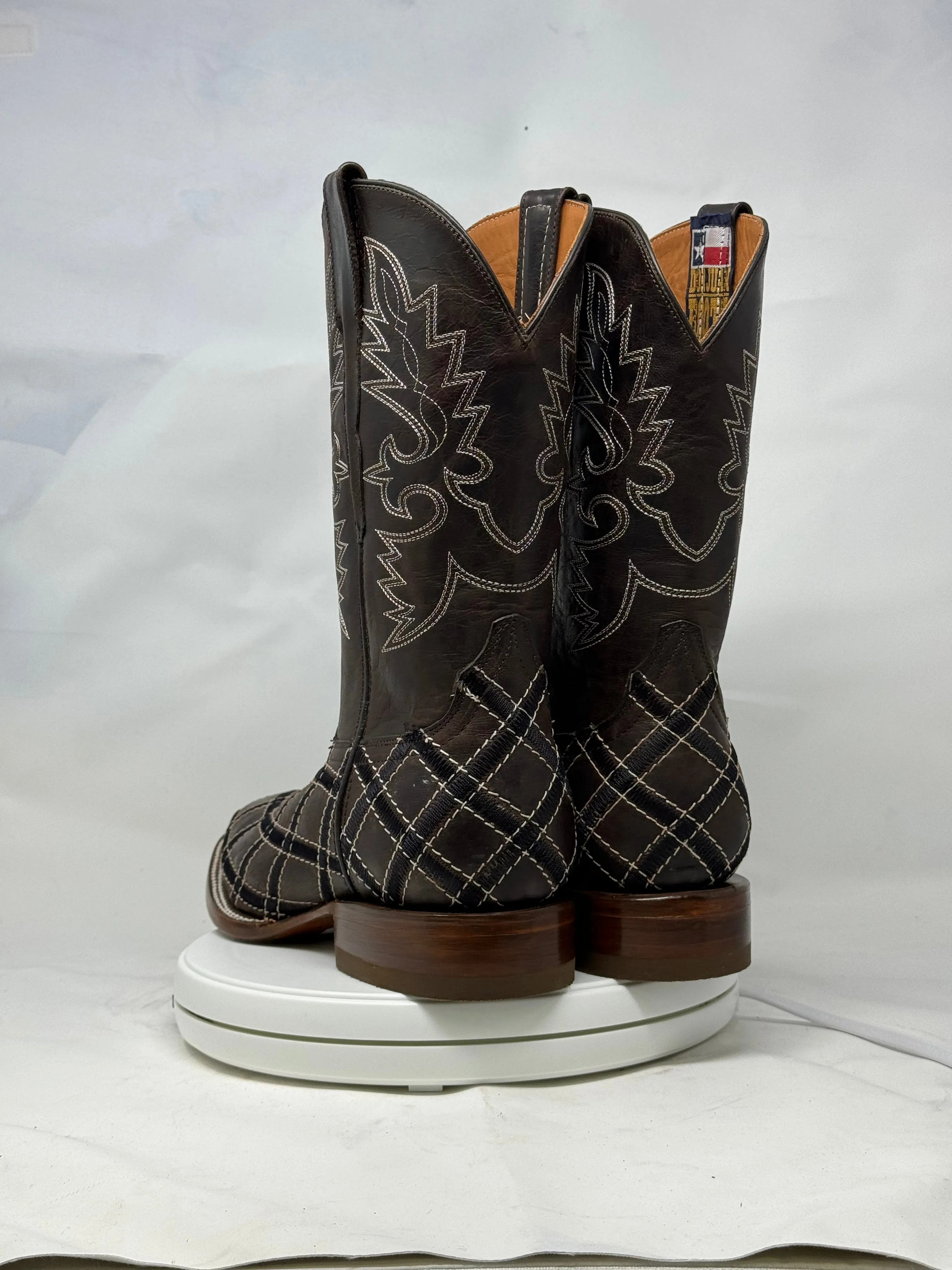 DJ1042 | Don Juan Boots Men's Mad Dog Chocolate Rhombus
