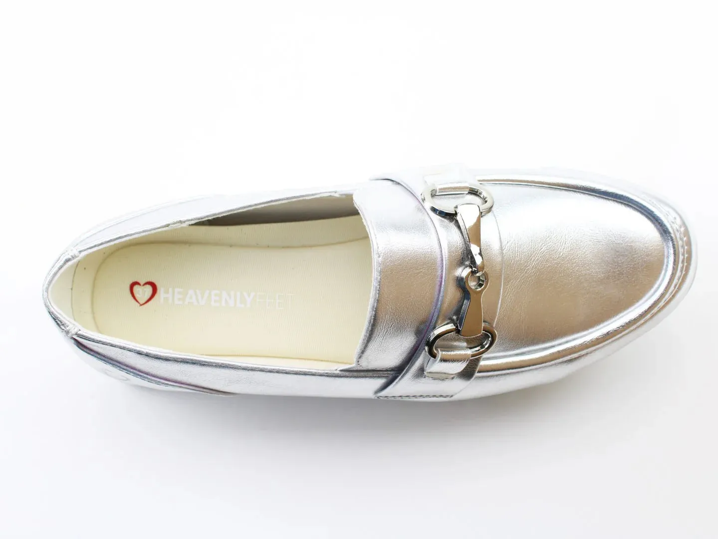 Dove Loafer Shoe - Silver - Heavenly Feet