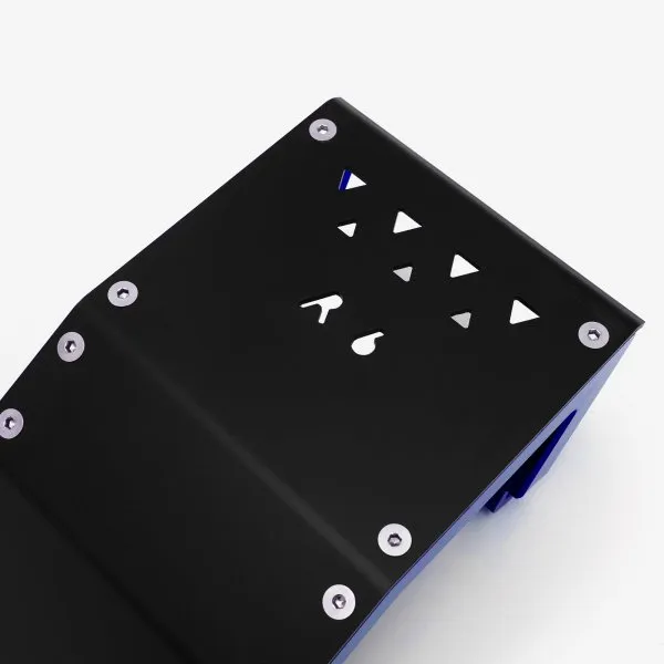 EBMX Blue Aluminum Bash Plate for Light Bee