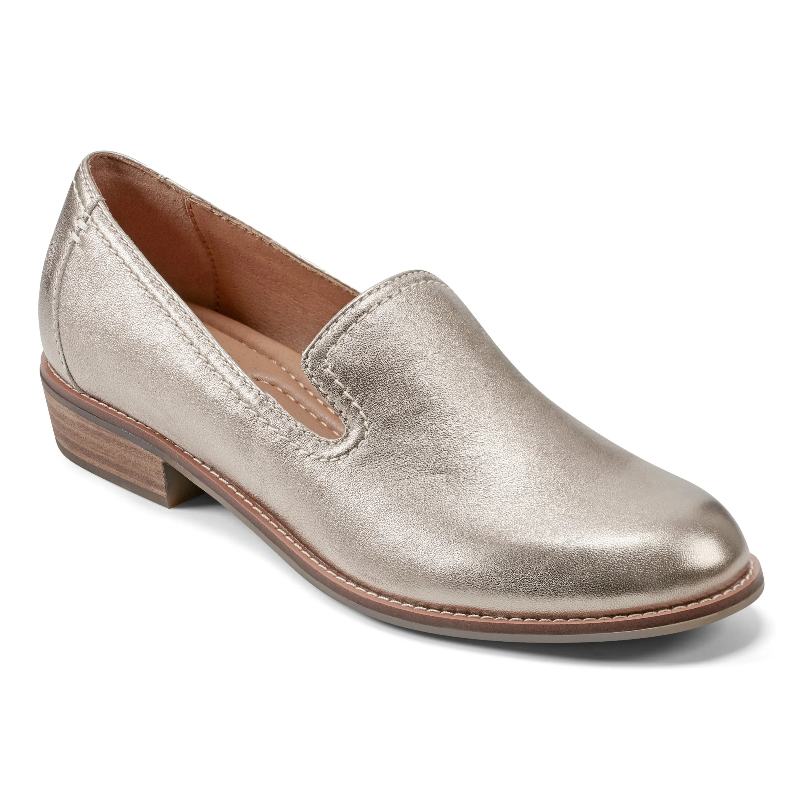 Edna Round Toe Casual Slip-on Flat Loafers