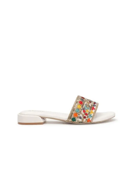 Embellished Block Heels