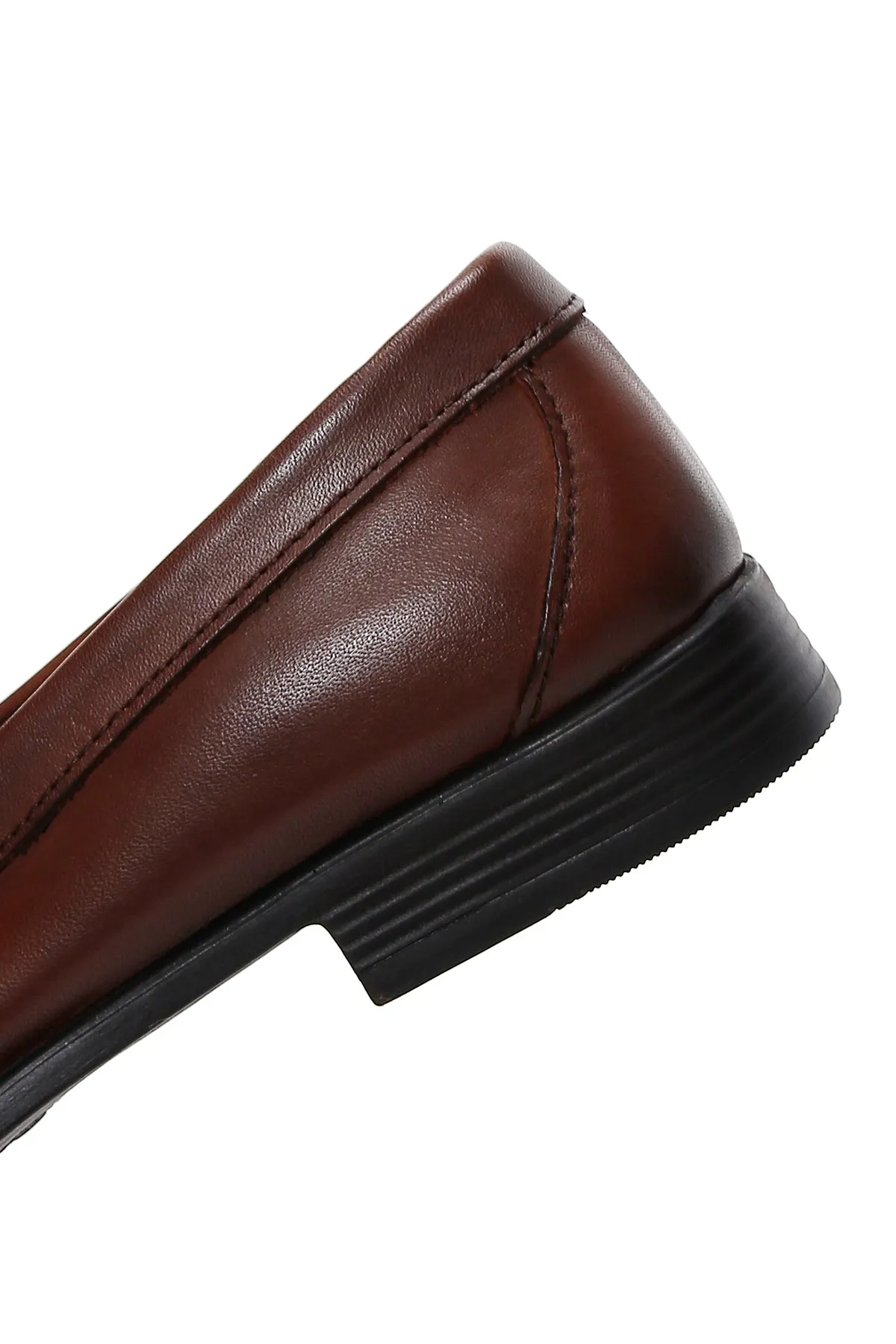 Erkek Kahverengi Deri Casual Loafer