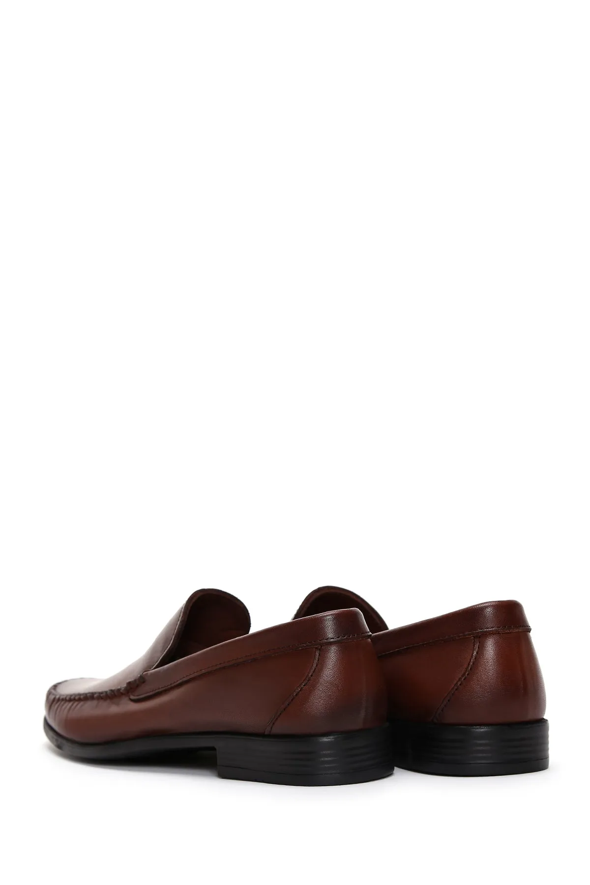 Erkek Kahverengi Deri Casual Loafer