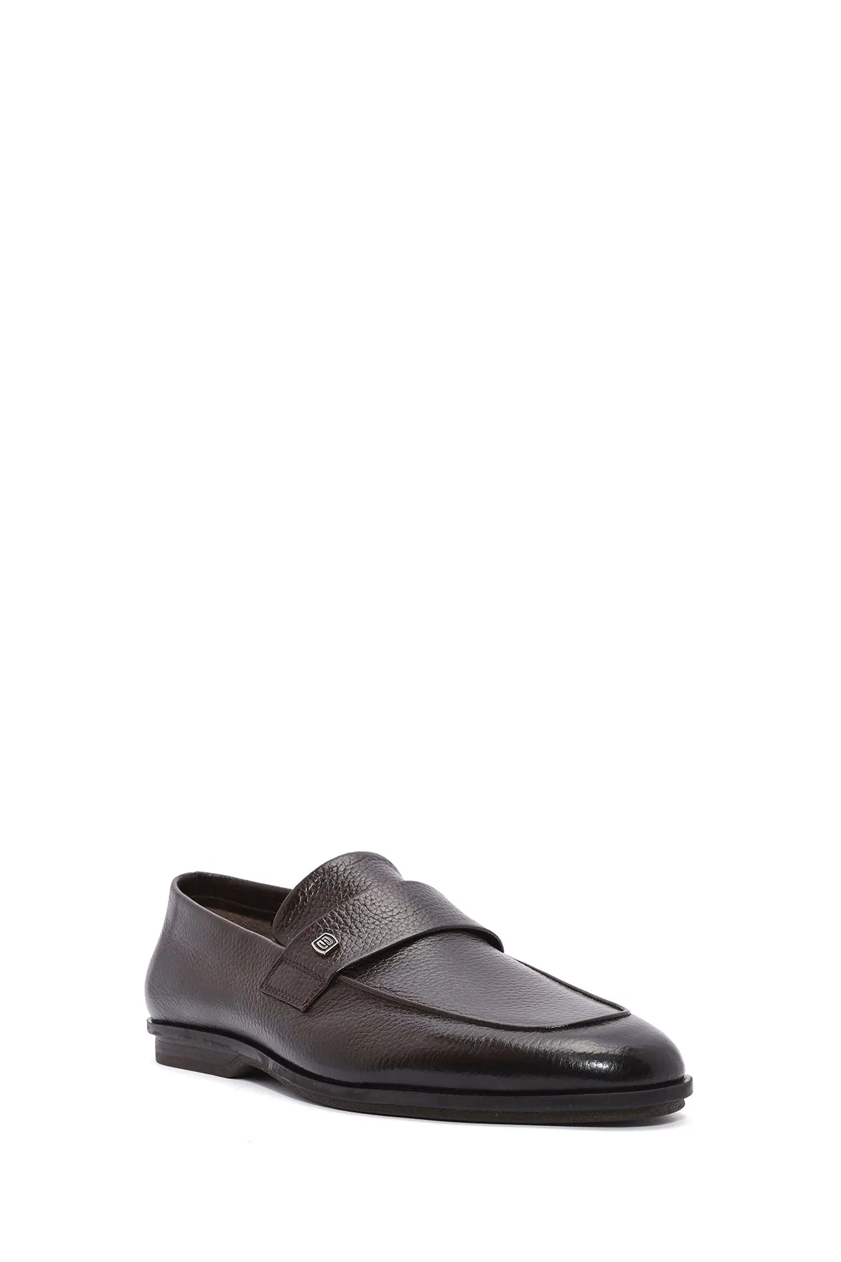 Erkek Kahverengi Deri Casual Loafer