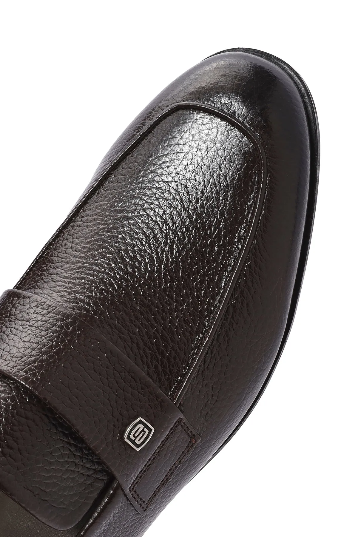 Erkek Kahverengi Deri Casual Loafer