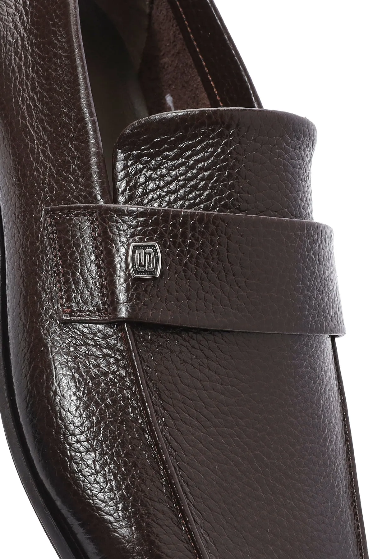Erkek Kahverengi Deri Casual Loafer
