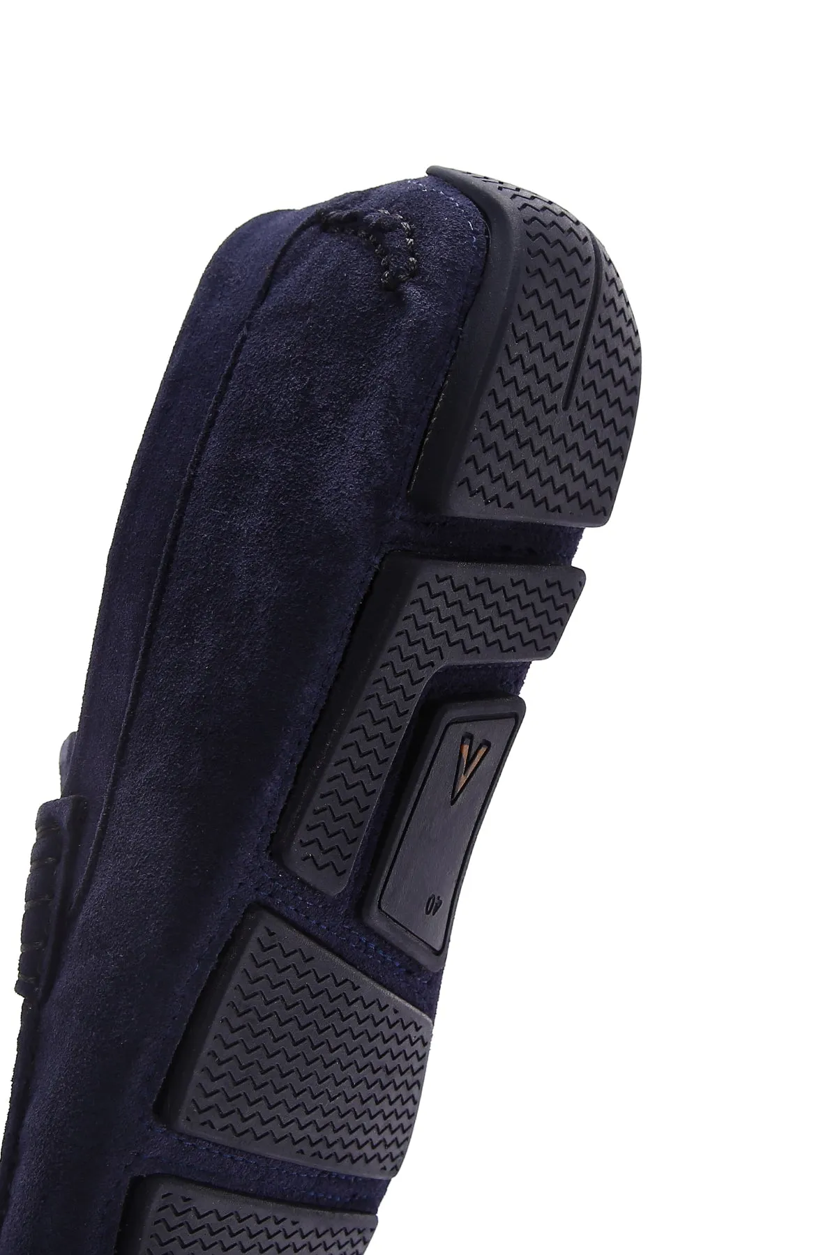 Erkek Lacivert Deri Casual Loafer