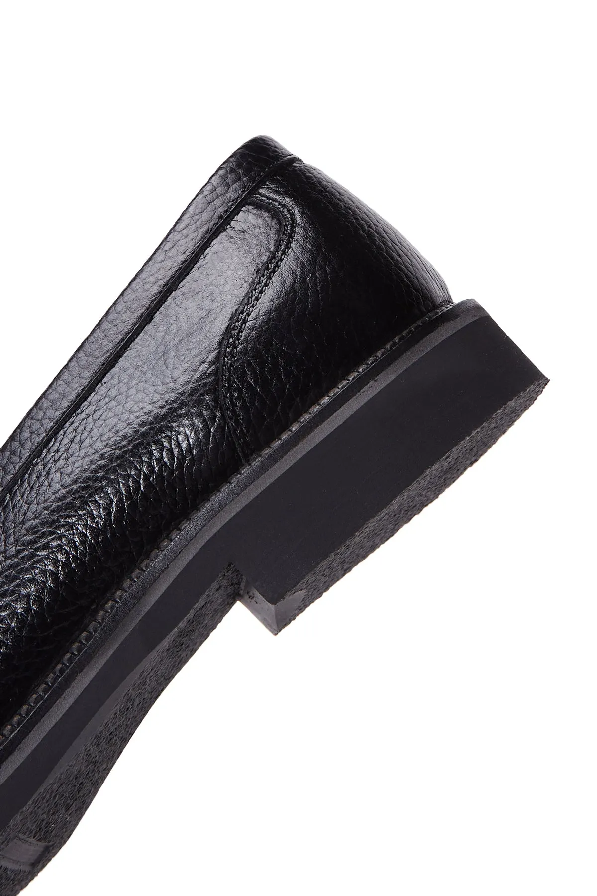 Erkek Siyah Deri Casual Loafer