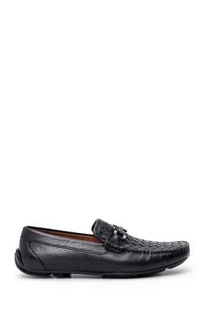 Erkek Tokalı Deri Loafer