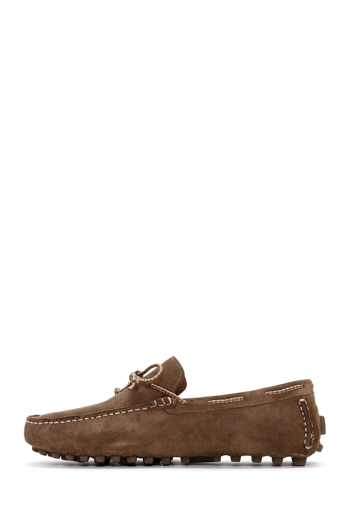 Erkek Vizon Süet Deri Casual Loafer