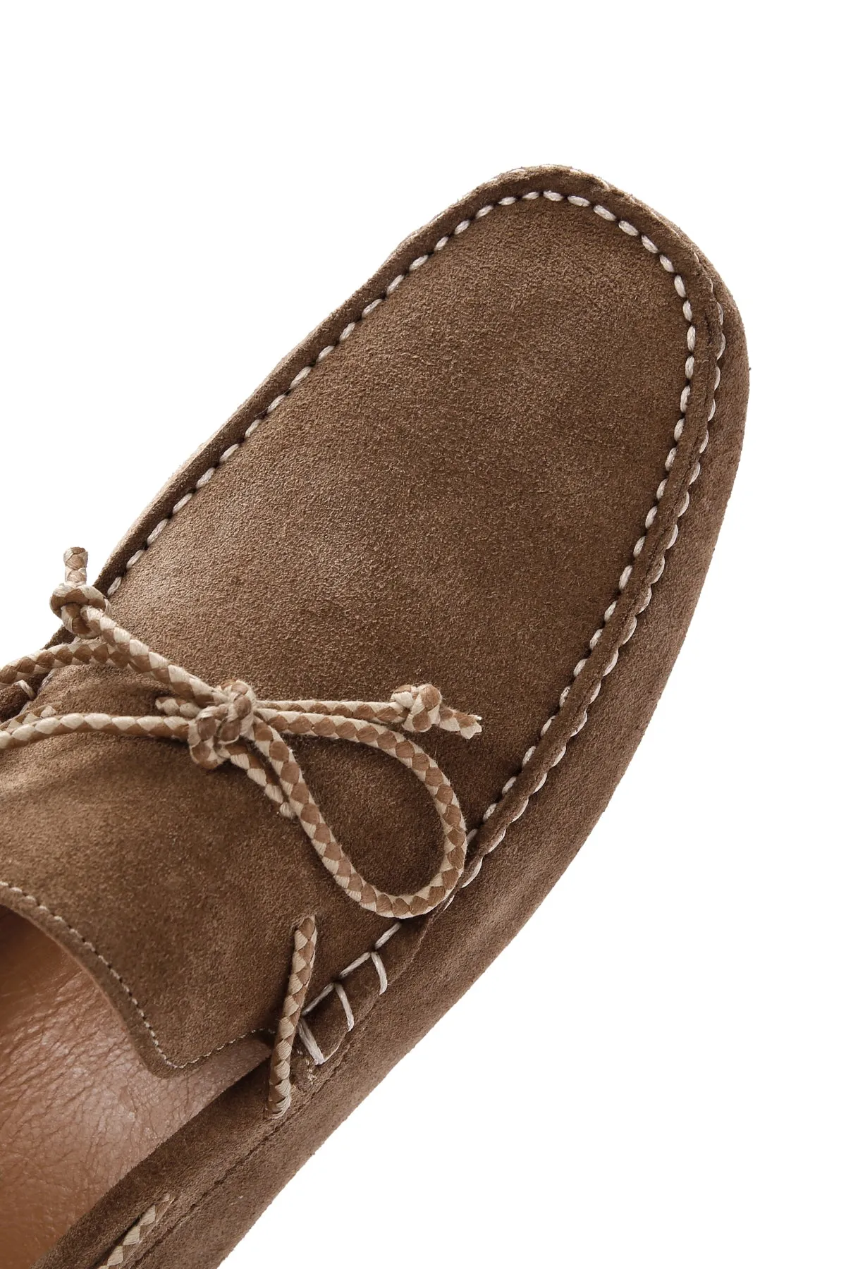 Erkek Vizon Süet Deri Casual Loafer