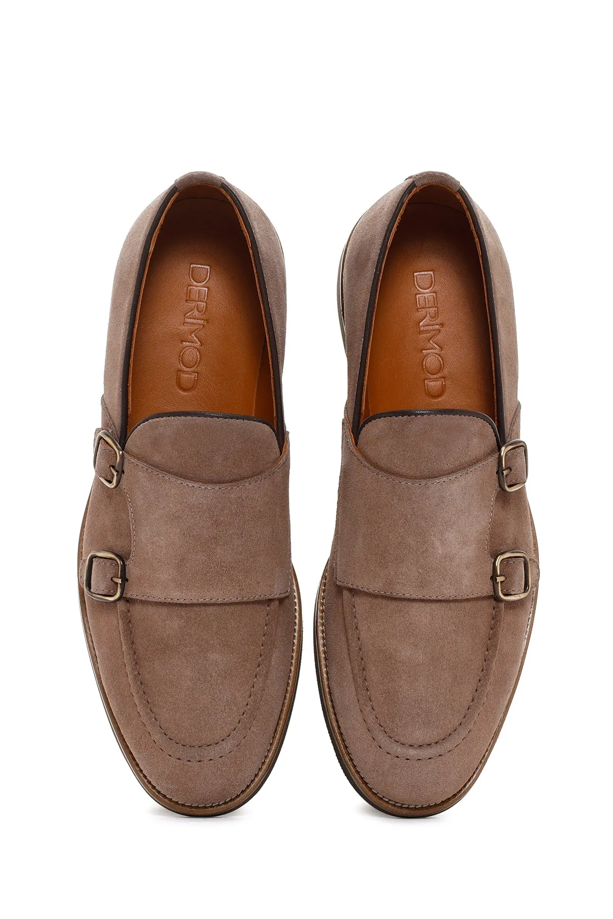 Erkek Vizon Süet Deri Casual Loafer
