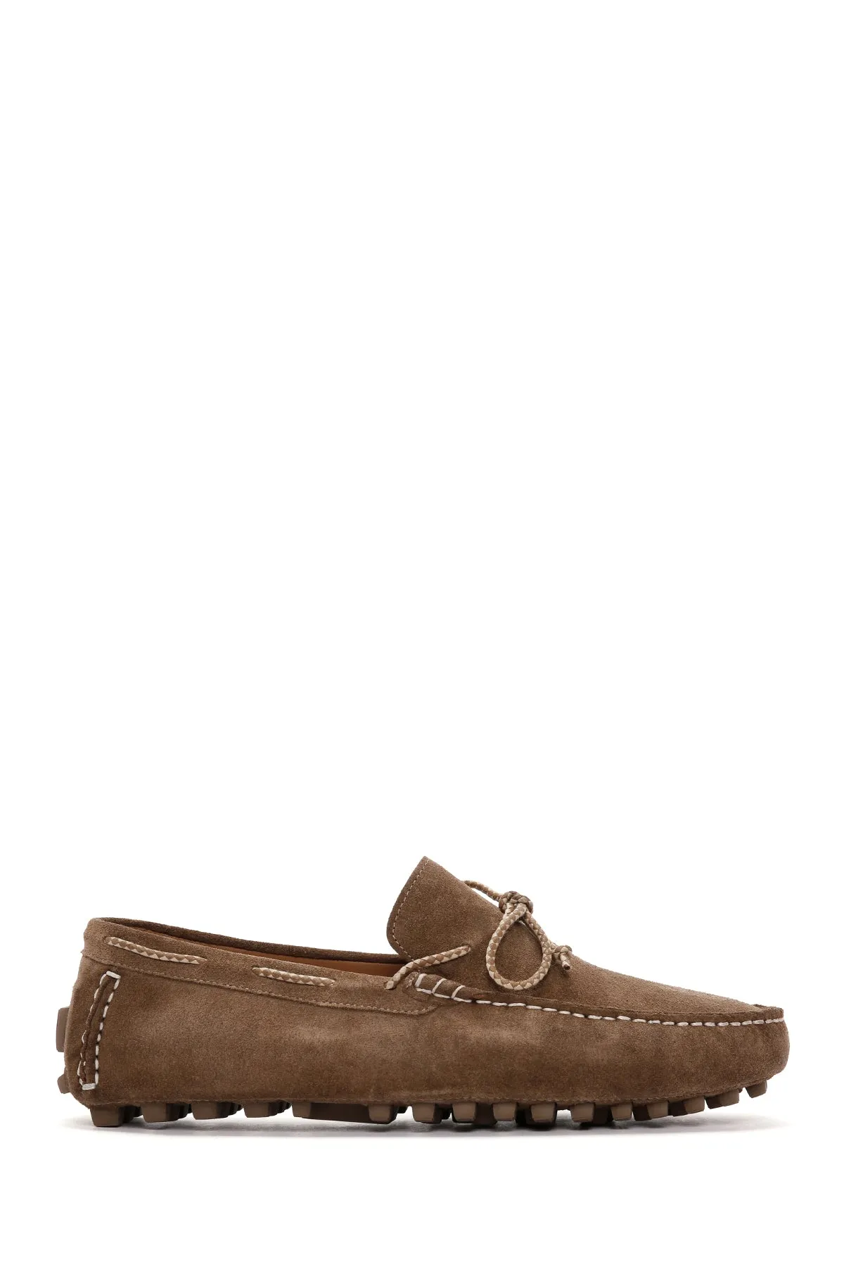 Erkek Vizon Süet Deri Casual Loafer