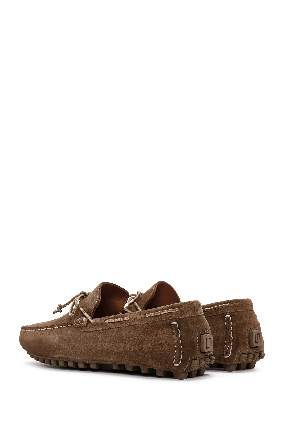 Erkek Vizon Süet Deri Casual Loafer