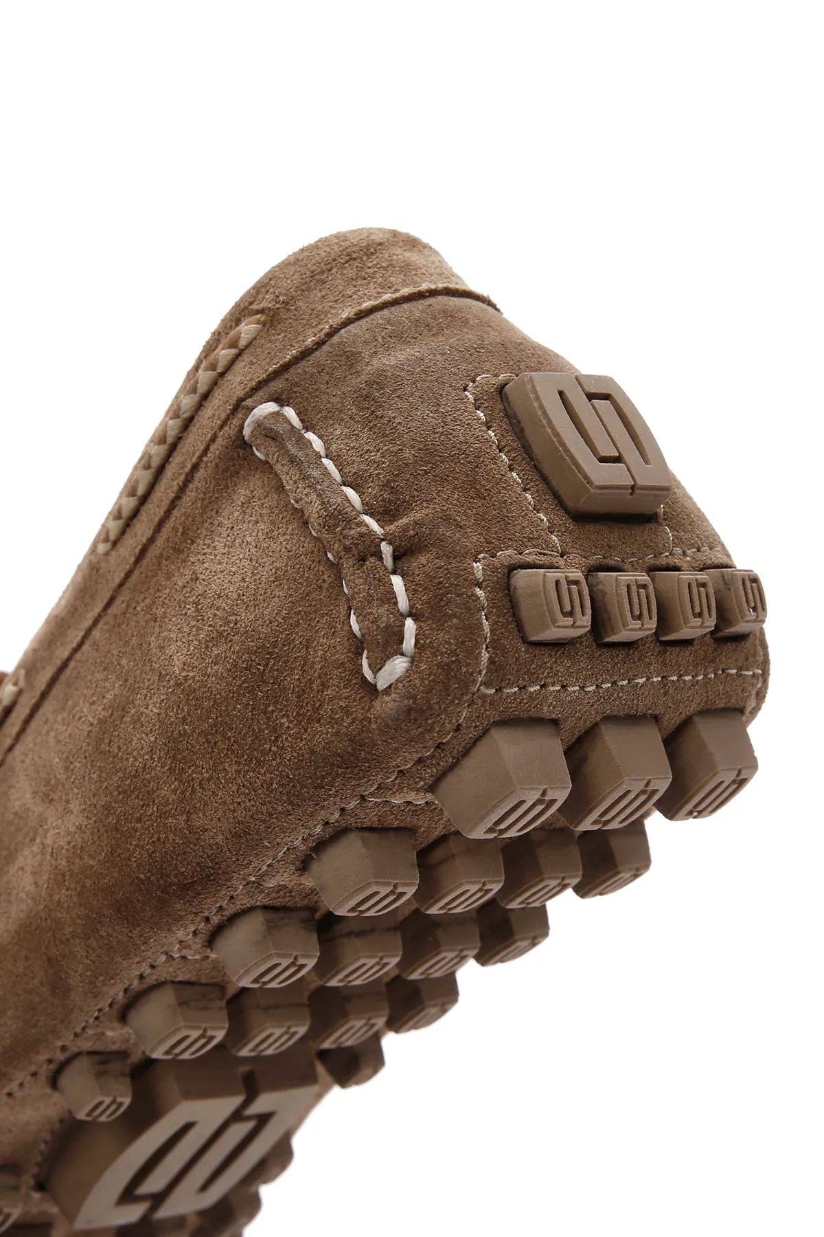 Erkek Vizon Süet Deri Casual Loafer