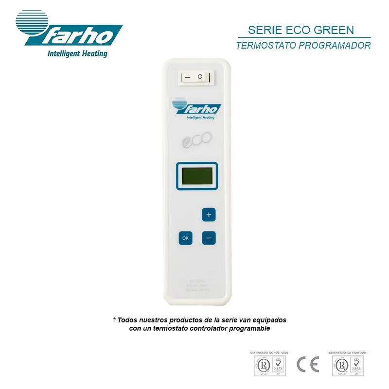 Farho ECG05 Eco Green 05 elements 550W Low Consumption Radiator, Digital and Programmable