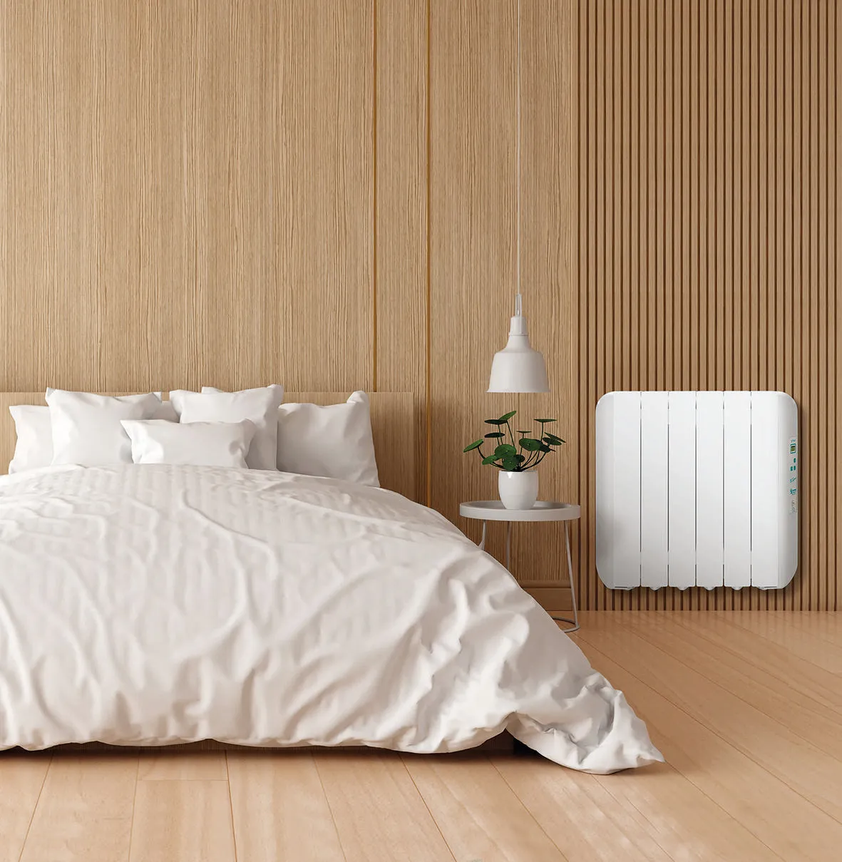 Farho ECGU08 Eco Green Ultra 08 elements 1330W Low Consumption Radiator, Digital and Programmable