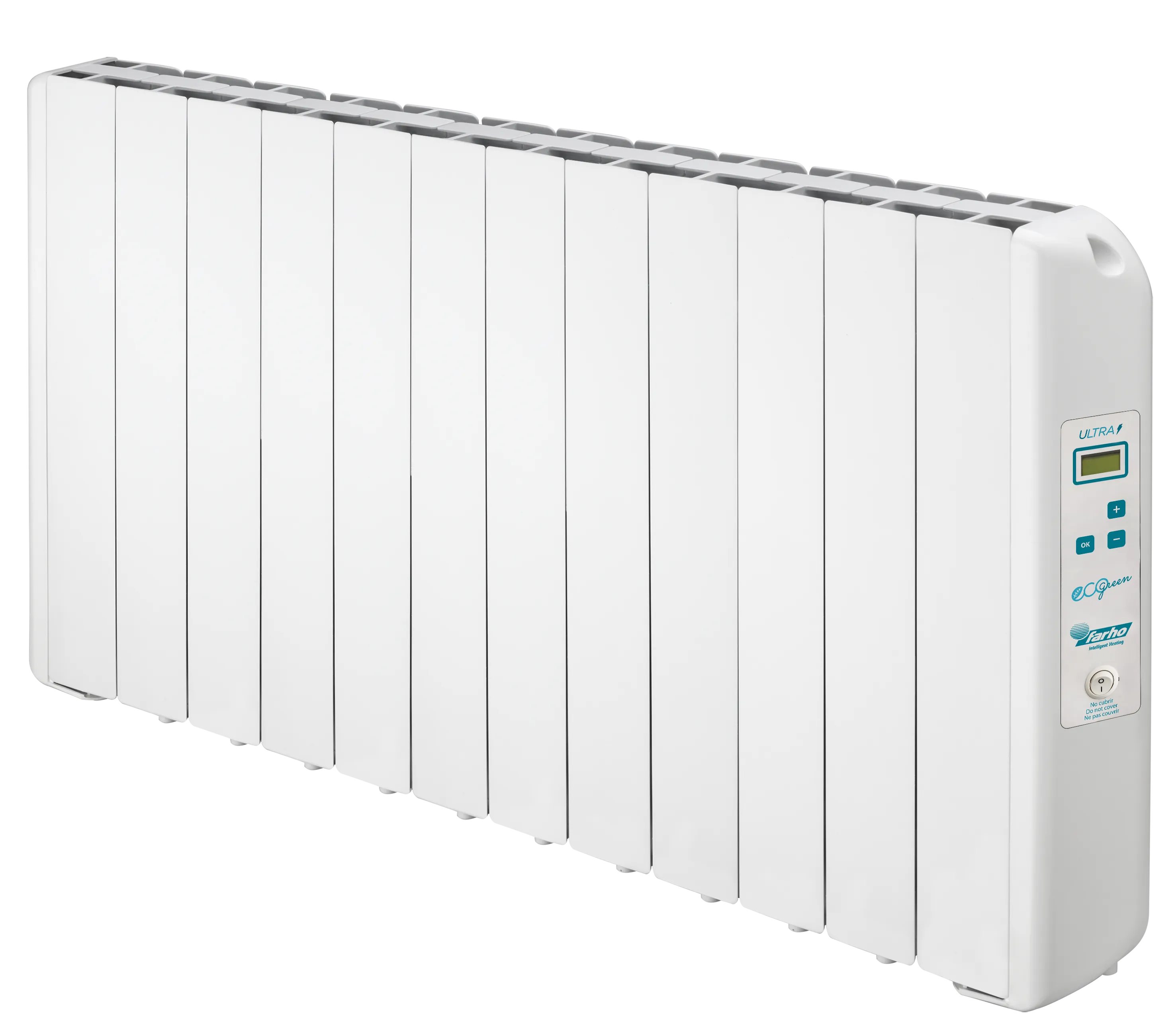 Farho ECGU12 Eco Green Ultra 12 elements 2000W Low Consumption Radiator, Digital and Programmable