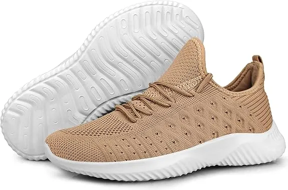 FEETHIT Womens Non-slip Walking Sneaker Sandy