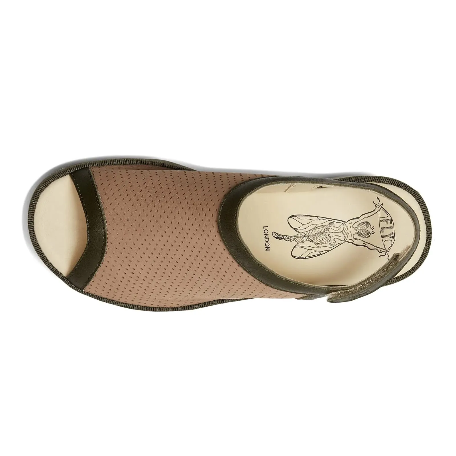 Fly London TEIF577FLY Cupido Leather Women's Heels Sandals