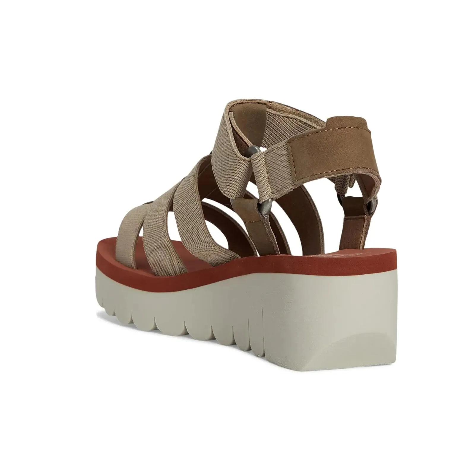 Fly London YOJI198FLY Textile Leather Women's Heels Sandals