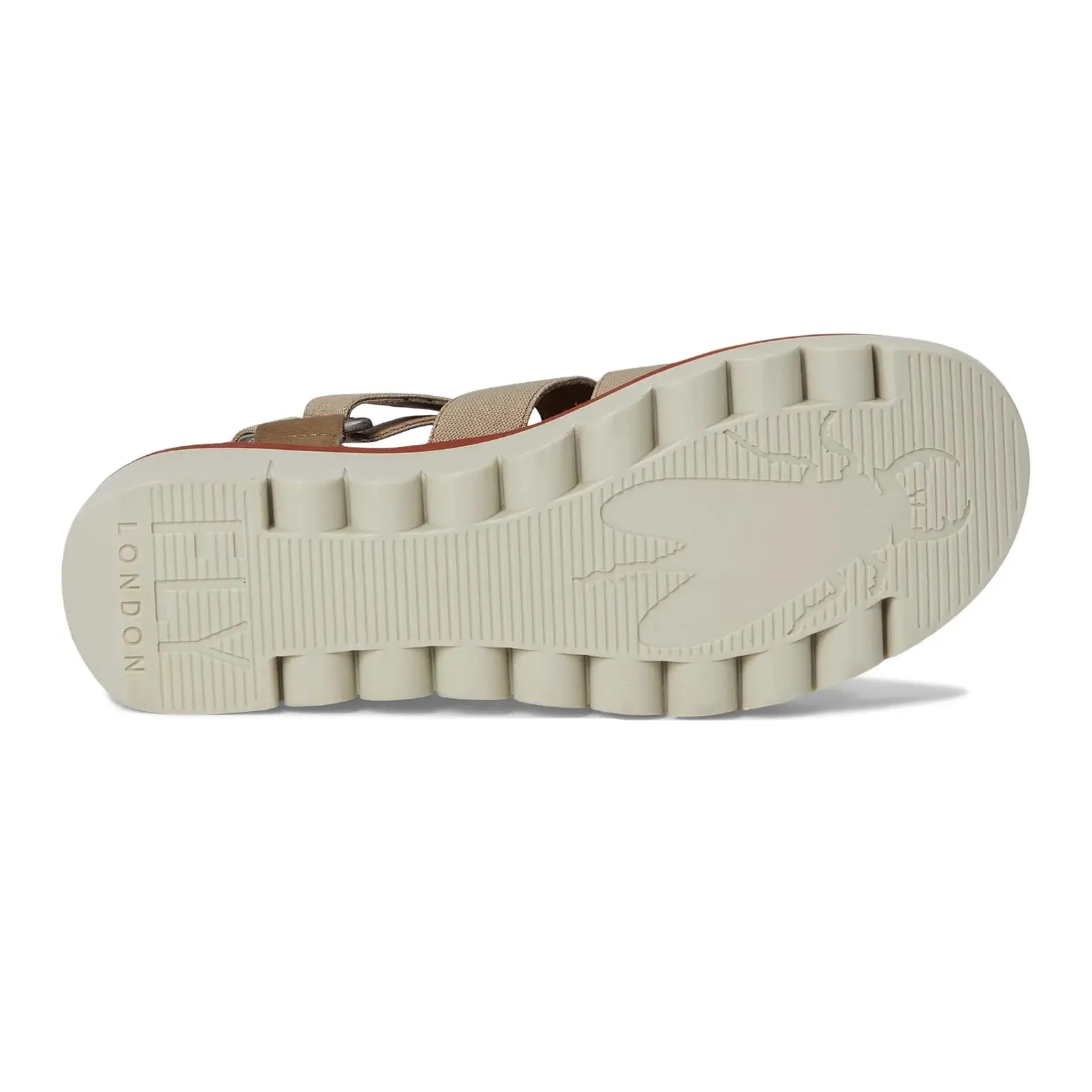 Fly London YOJI198FLY Textile Leather Women's Heels Sandals