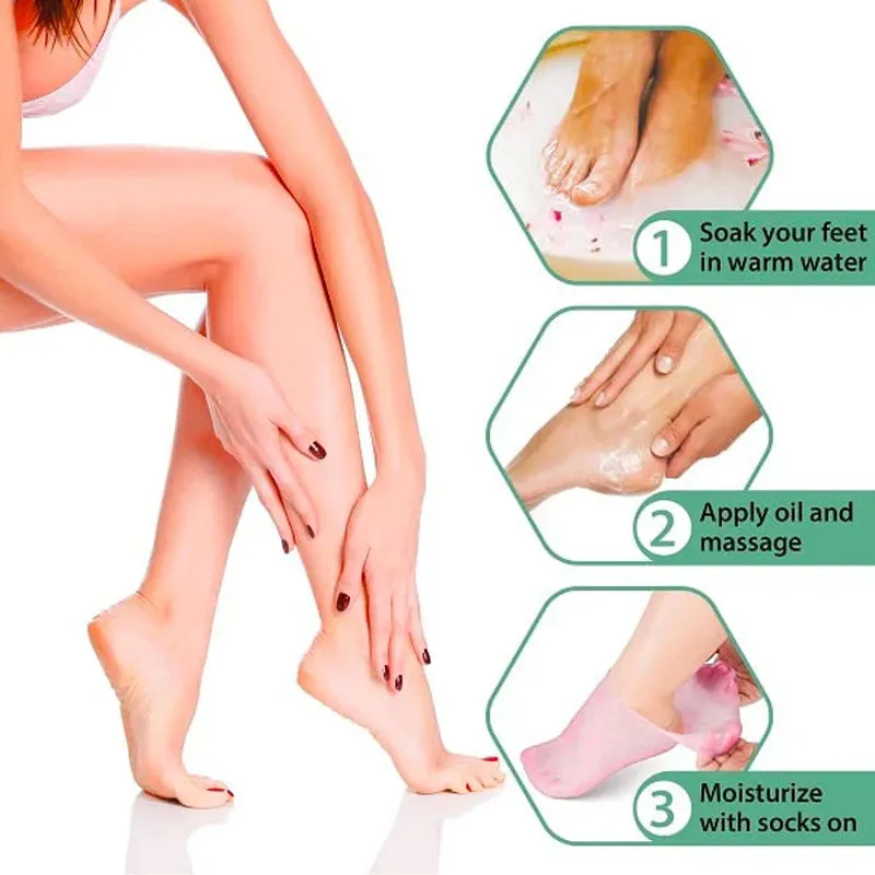 Foot Spa Pedicure Silicone Socks (1 1 PAIR FREE TODAY!)