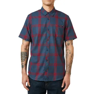 Fox Brake Check Ss Woven - Navy