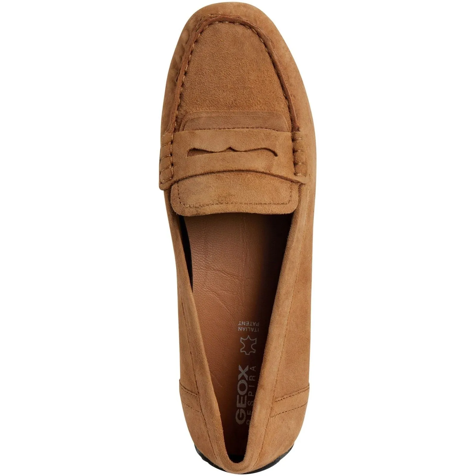 Geox D Kosmopolis Suede Women's Camel Moccasins Shoes
