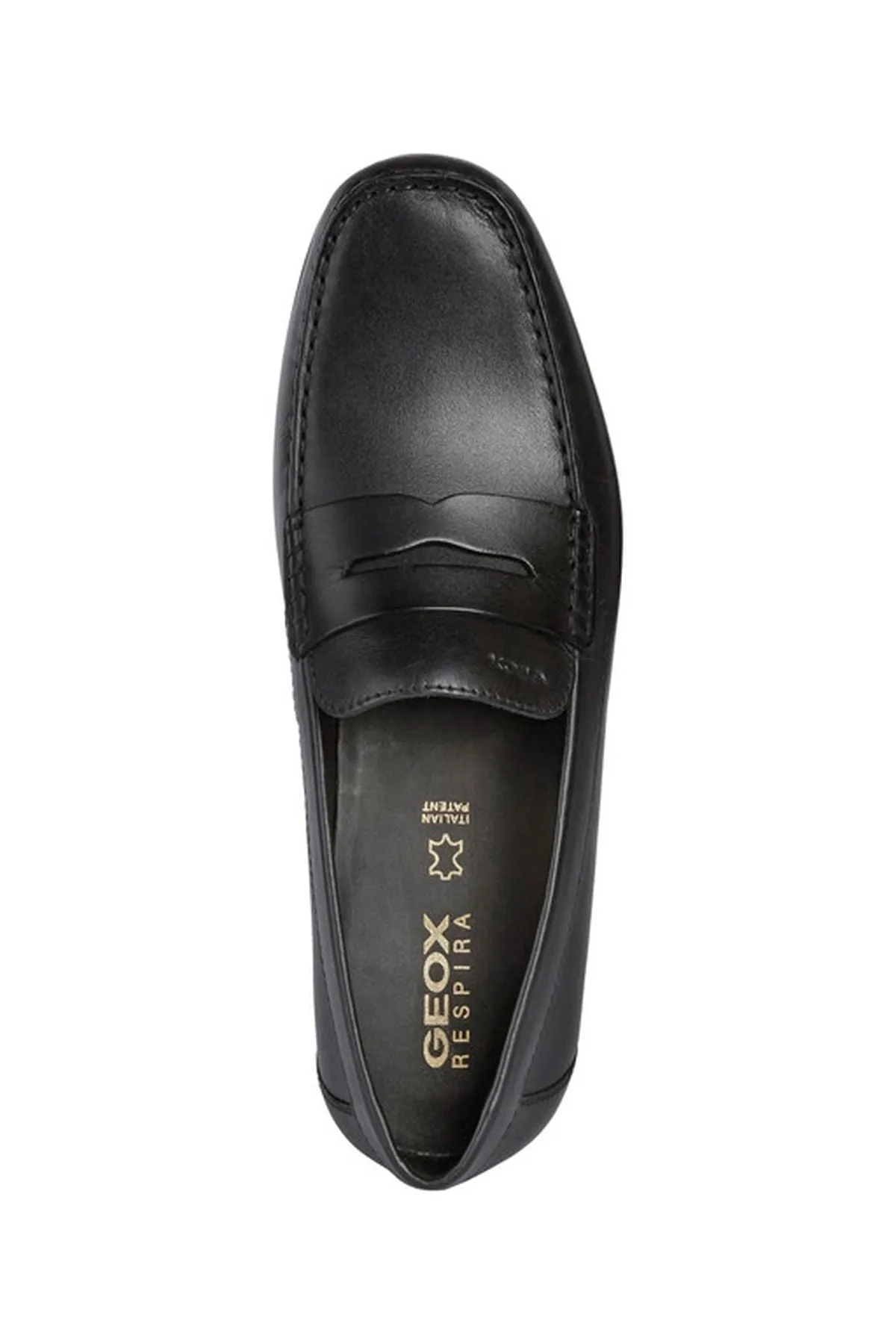 Geox Erkek Siyah Ascanio Deri Casual Loafer