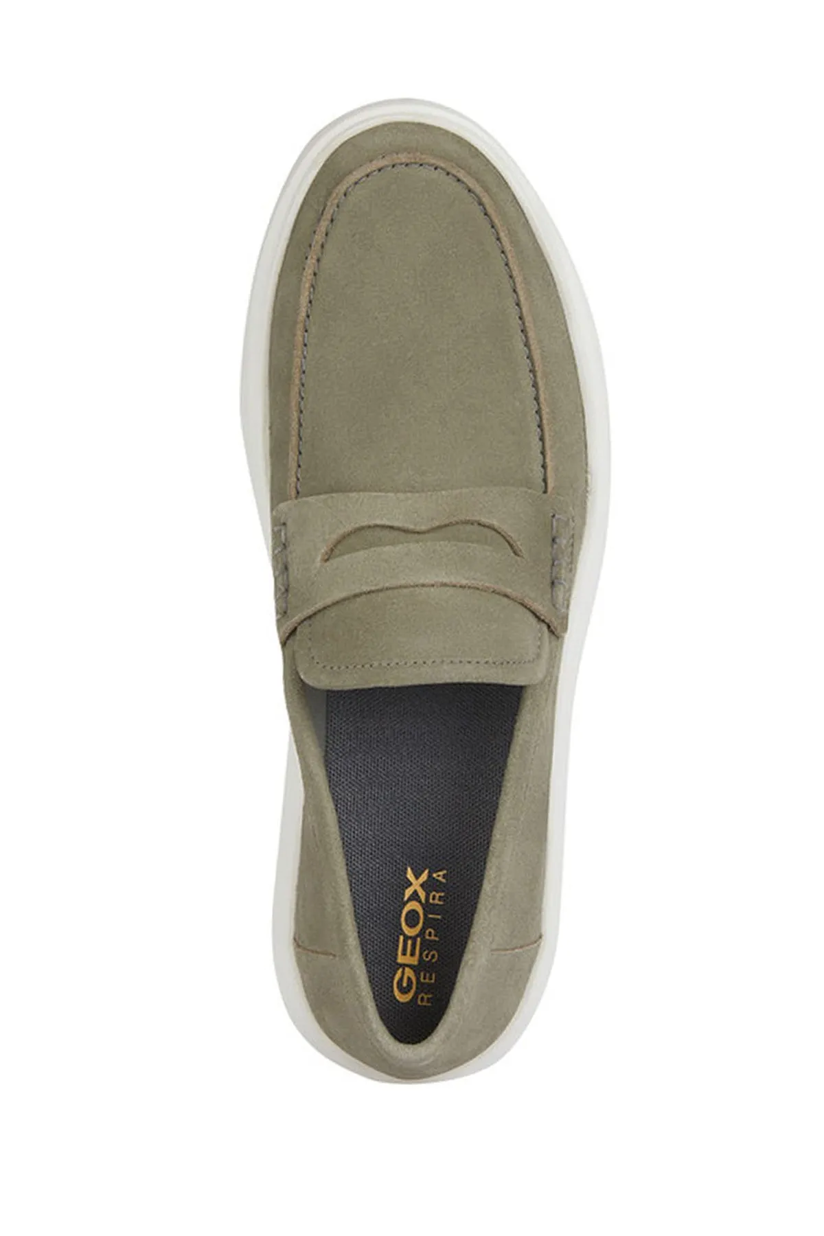 Geox Erkek Yeşil Deiven Süet Deri Casual Loafer