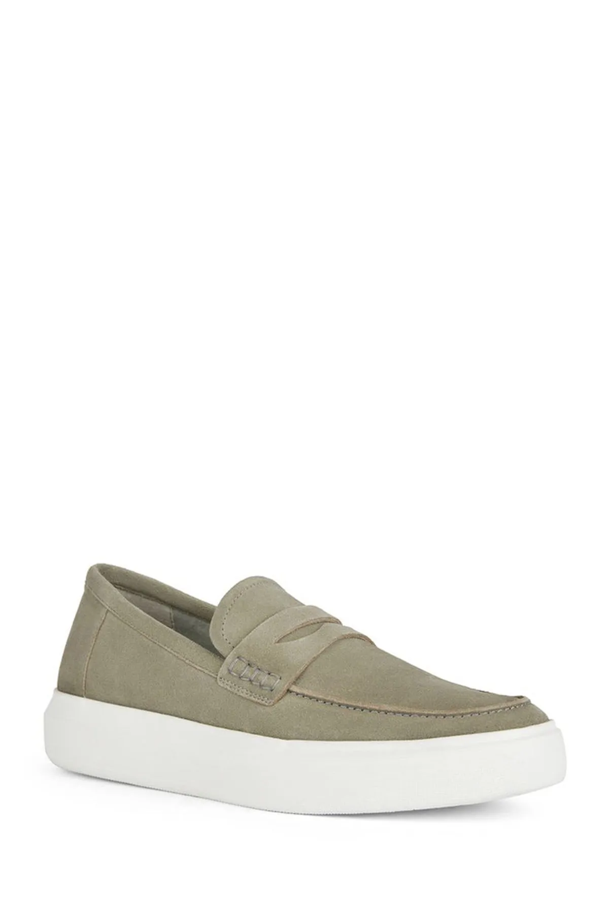 Geox Erkek Yeşil Deiven Süet Deri Casual Loafer