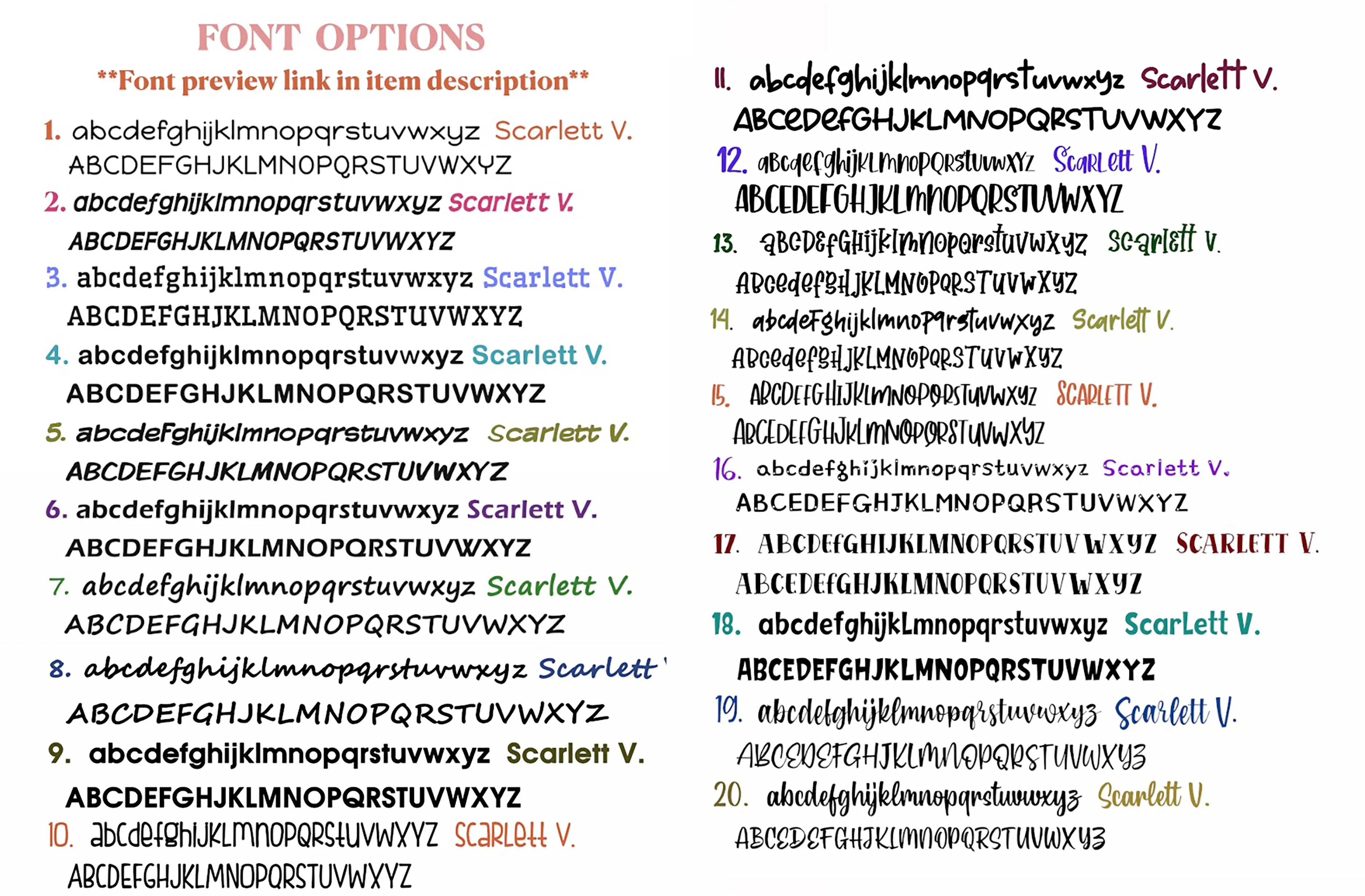 Gradation Large Name Labels
