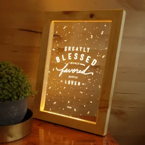 Greatly Blessed Highly Favored Deeply Loved {Night Light}
