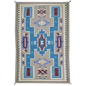 Hand-Woven Reversible Southwestern Design Handmade Wool Kilim (Size 6.0 X 8.11) Cwral-10344